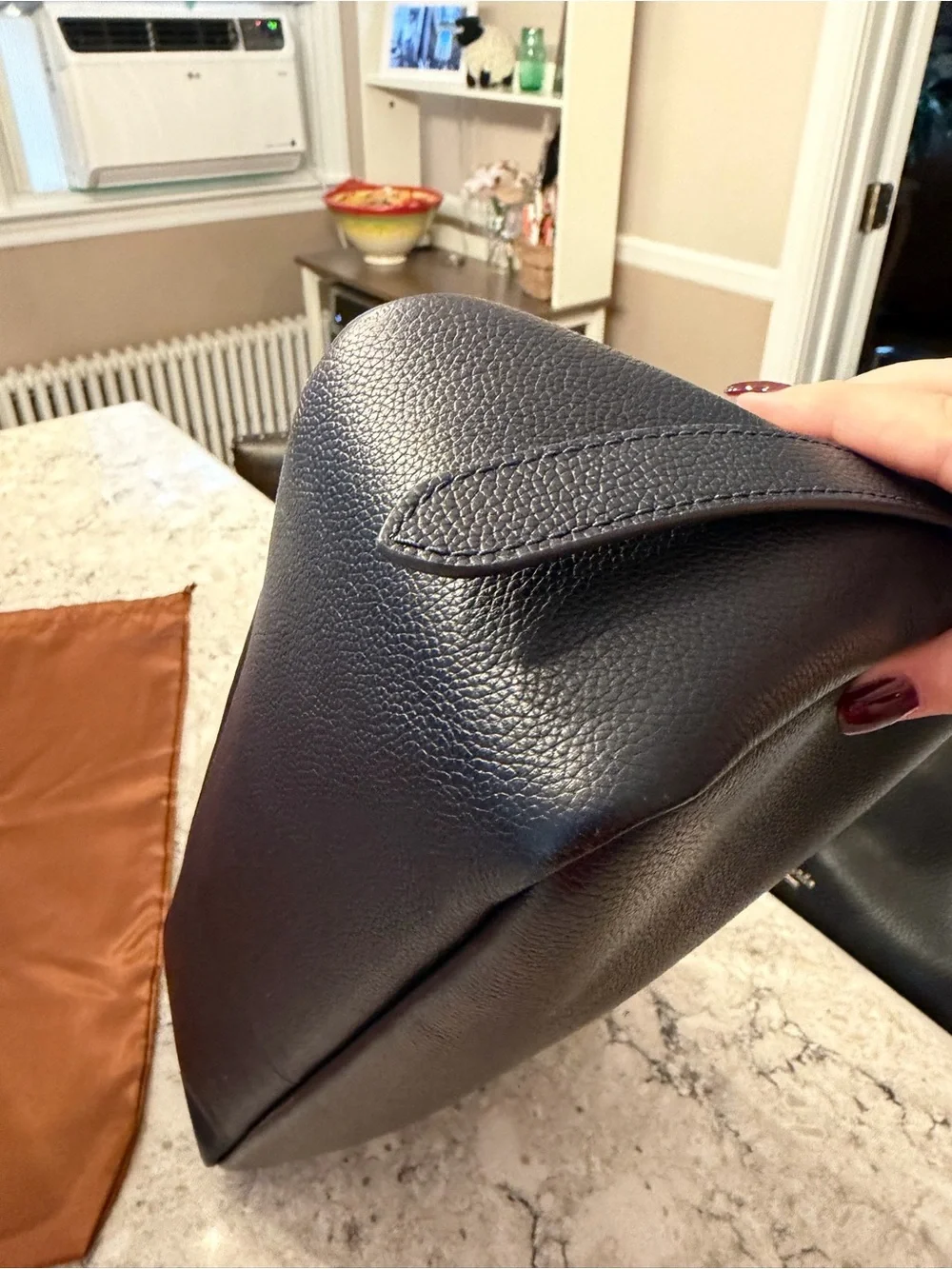Tory Burch pebbled leather